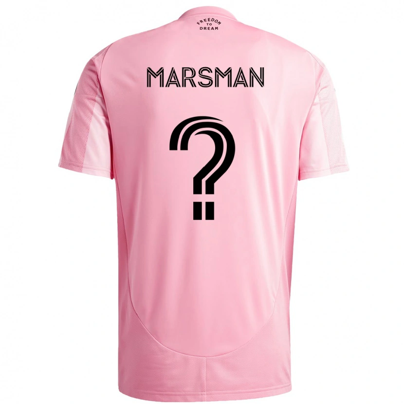 Danxen Dames Nick Marsman #0 Roze Zwart Thuisshirt Thuistenue 2025/26 T-Shirt