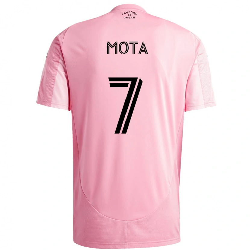 Danxen Dames Jean Mota #7 Roze Zwart Thuisshirt Thuistenue 2025/26 T-Shirt