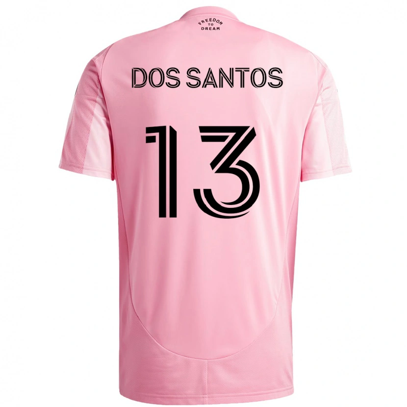 Danxen Dames Cj Dos Santos #13 Roze Zwart Thuisshirt Thuistenue 2025/26 T-Shirt