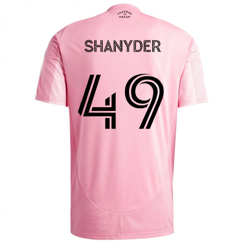 Danxen Dames Shanyder Borgelin #49 Roze Zwart Thuisshirt Thuistenue 2025/26 T-Shirt