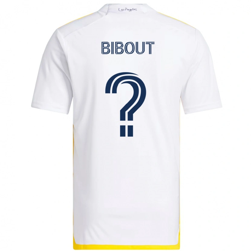Danxen Dames Aaron Bibout #0 Wit Geel Thuisshirt Thuistenue 2025/26 T-Shirt