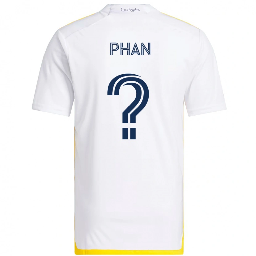 Danxen Dames Brett Phan #0 Wit Geel Thuisshirt Thuistenue 2025/26 T-Shirt