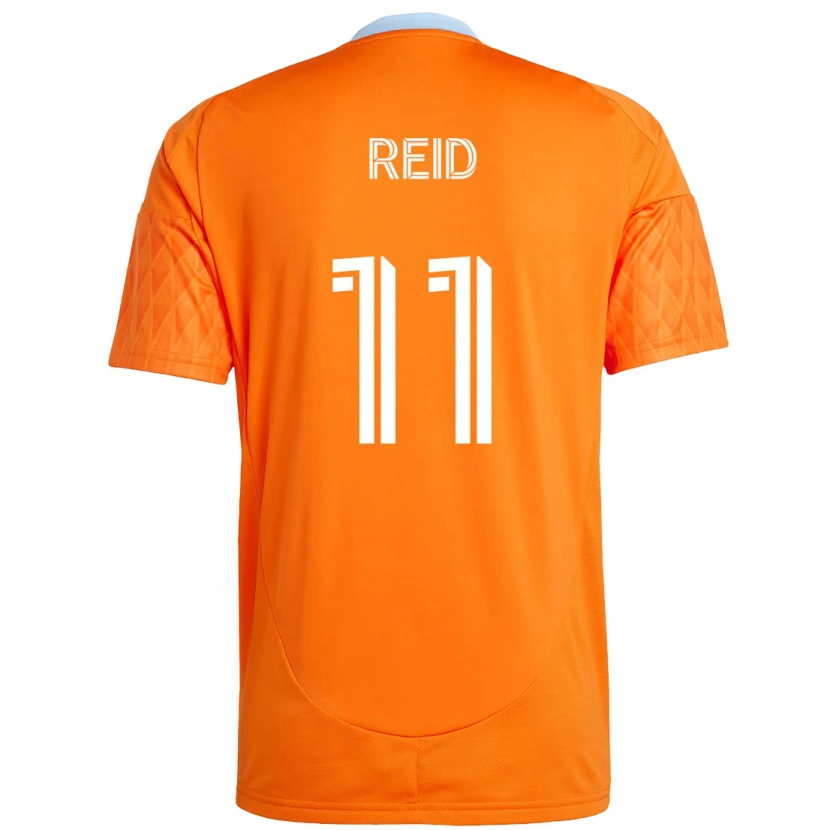 Danxen Dames Isaiah Reid #11 Oranje Wit Thuisshirt Thuistenue 2025/26 T-Shirt
