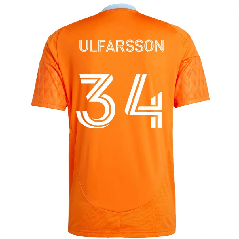 Danxen Dames Thor Úlfarsson #34 Oranje Wit Thuisshirt Thuistenue 2025/26 T-Shirt