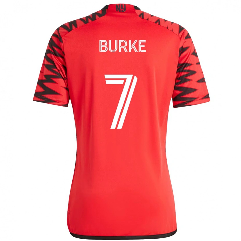 Danxen Dames Cory Burke #7 Rood Zwart Thuisshirt Thuistenue 2025/26 T-Shirt