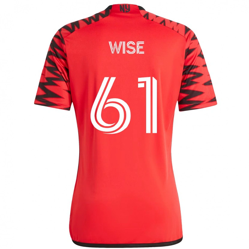 Danxen Dames Henry Wise #61 Rood Zwart Thuisshirt Thuistenue 2025/26 T-Shirt