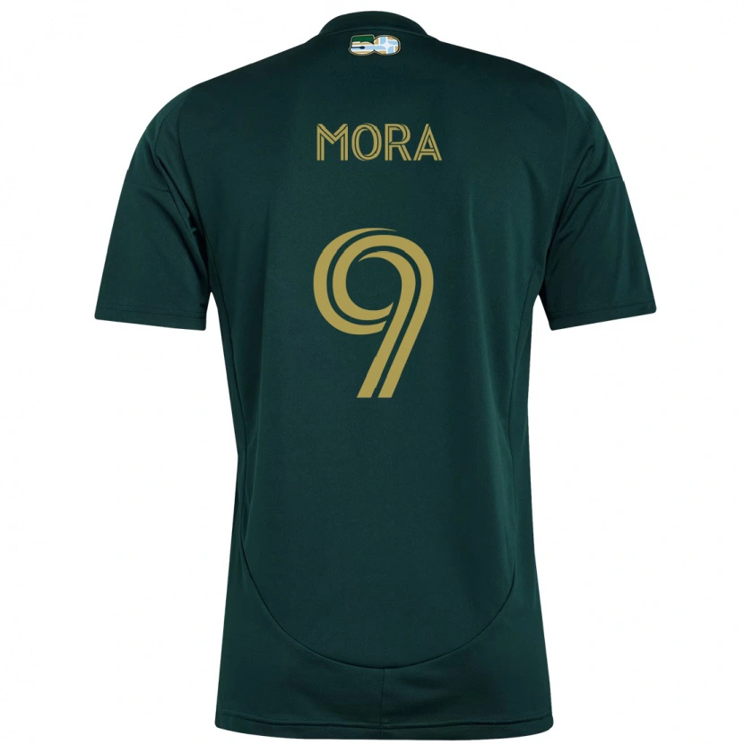 Danxen Dames Felipe Mora #9 Zwart Bruin Thuisshirt Thuistenue 2025/26 T-Shirt