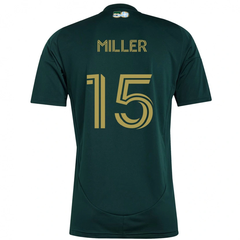 Danxen Dames Eric Miller #15 Zwart Bruin Thuisshirt Thuistenue 2025/26 T-Shirt