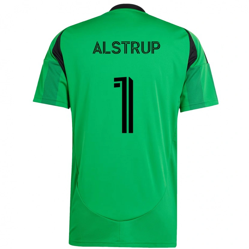 Danxen Dames Marcus Alstrup #1 Groen Zwart Thuisshirt Thuistenue 2025/26 T-Shirt