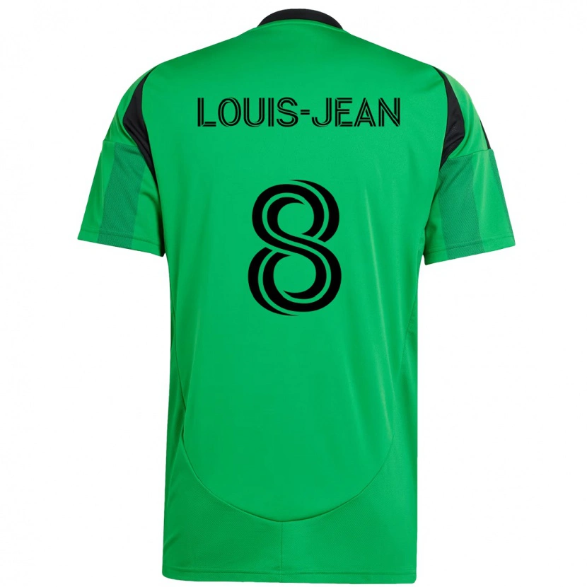 Danxen Dames Steeve Louis-Jean #8 Groen Zwart Thuisshirt Thuistenue 2025/26 T-Shirt