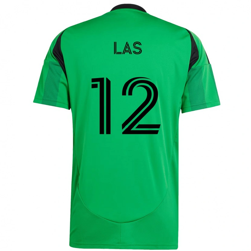 Danxen Dames Damian Las #12 Groen Zwart Thuisshirt Thuistenue 2025/26 T-Shirt