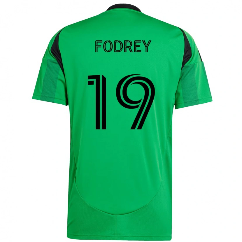 Danxen Dames Cj Fodrey #19 Groen Zwart Thuisshirt Thuistenue 2025/26 T-Shirt