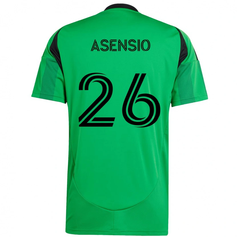 Danxen Dames Charlie Asensio #26 Groen Zwart Thuisshirt Thuistenue 2025/26 T-Shirt