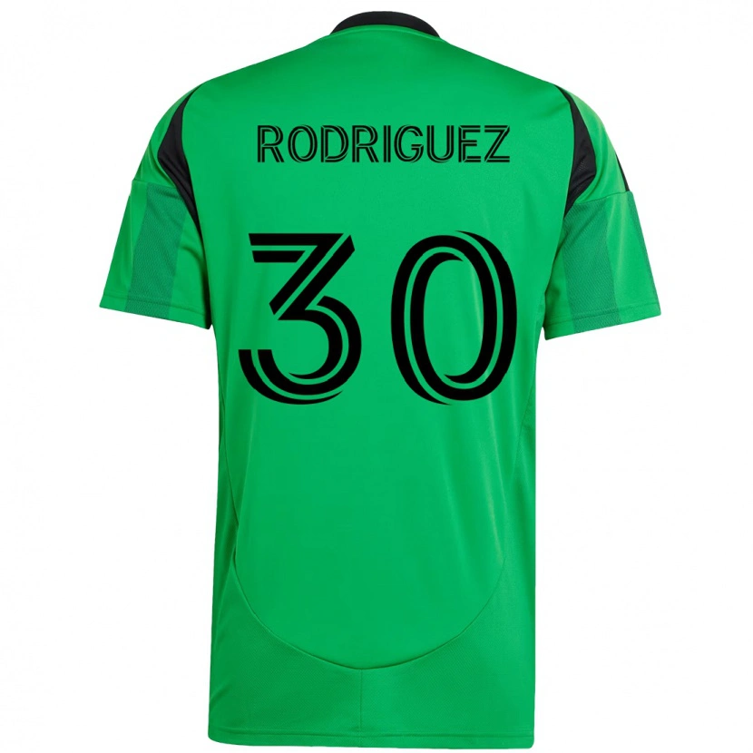 Danxen Dames Memo Rodríguez #30 Groen Zwart Thuisshirt Thuistenue 2025/26 T-Shirt