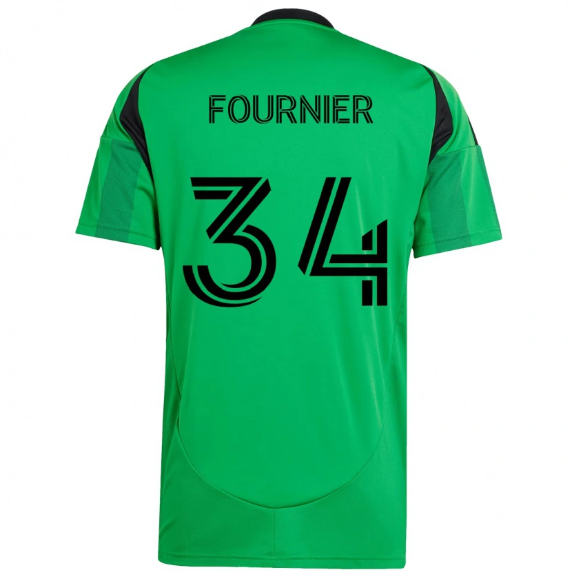 Danxen Dames Drake Fournier #34 Groen Zwart Thuisshirt Thuistenue 2025/26 T-Shirt