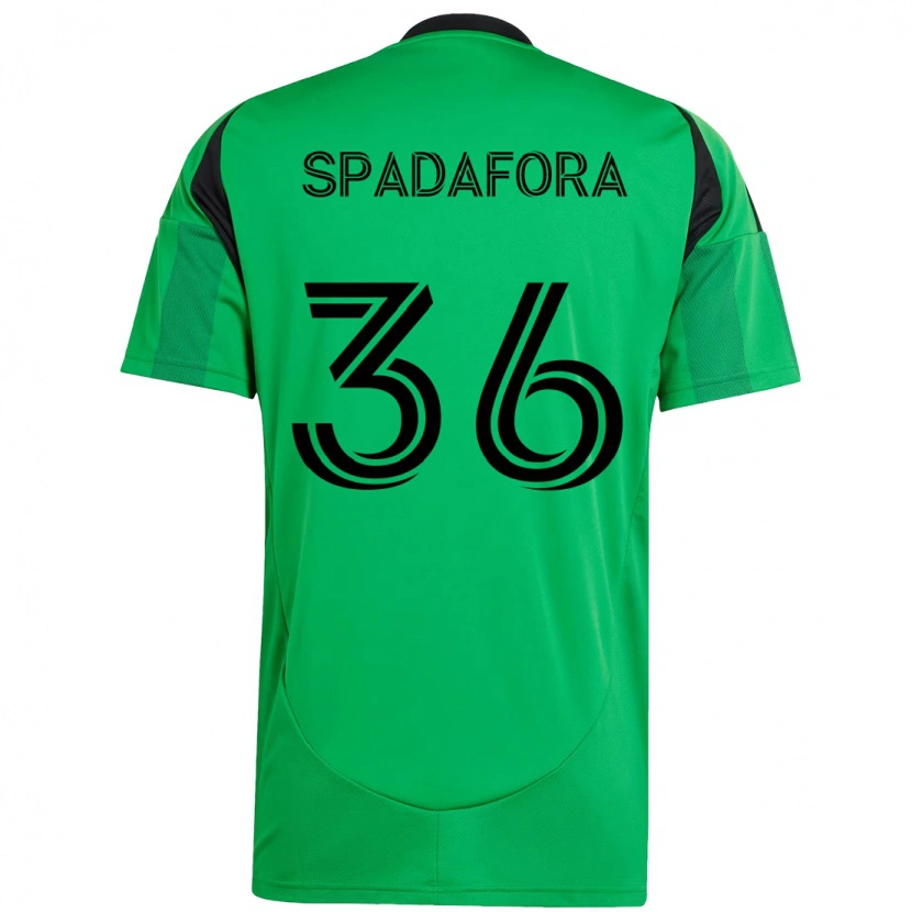 Danxen Dames Luke Spadafora #36 Groen Zwart Thuisshirt Thuistenue 2025/26 T-Shirt