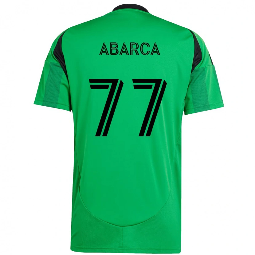 Danxen Dames Diego Abarca #77 Groen Zwart Thuisshirt Thuistenue 2025/26 T-Shirt