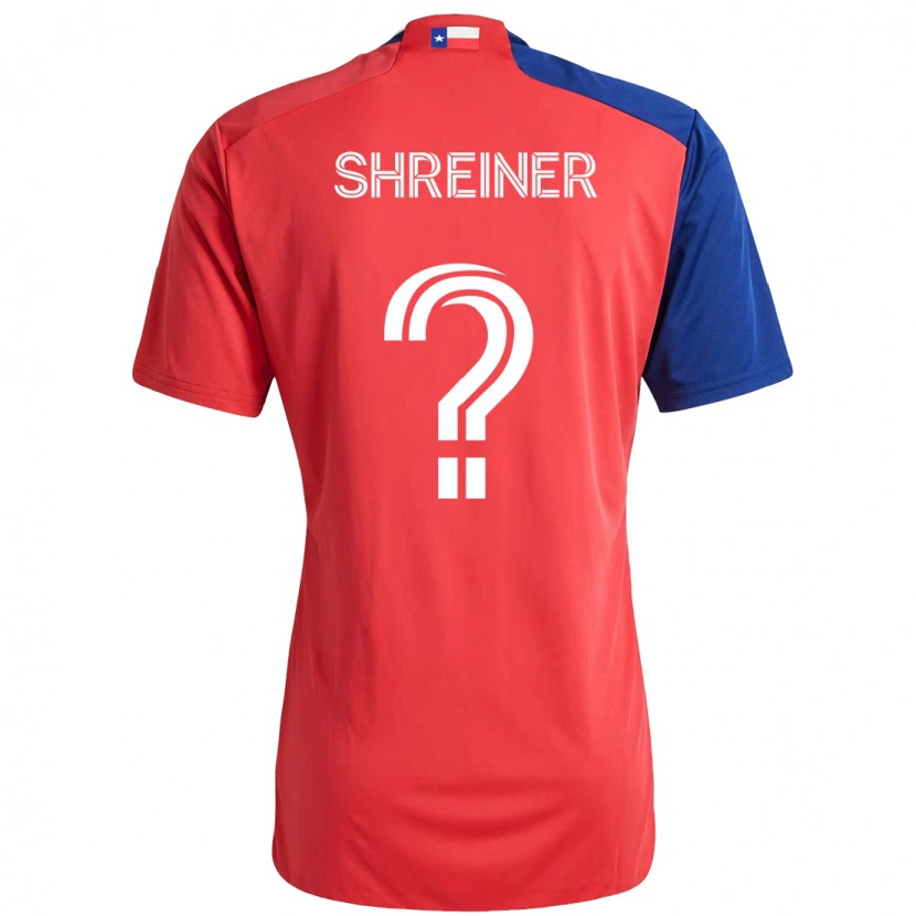 Danxen Dames Luke Shreiner #0 Rood Marineblauw Thuisshirt Thuistenue 2025/26 T-Shirt