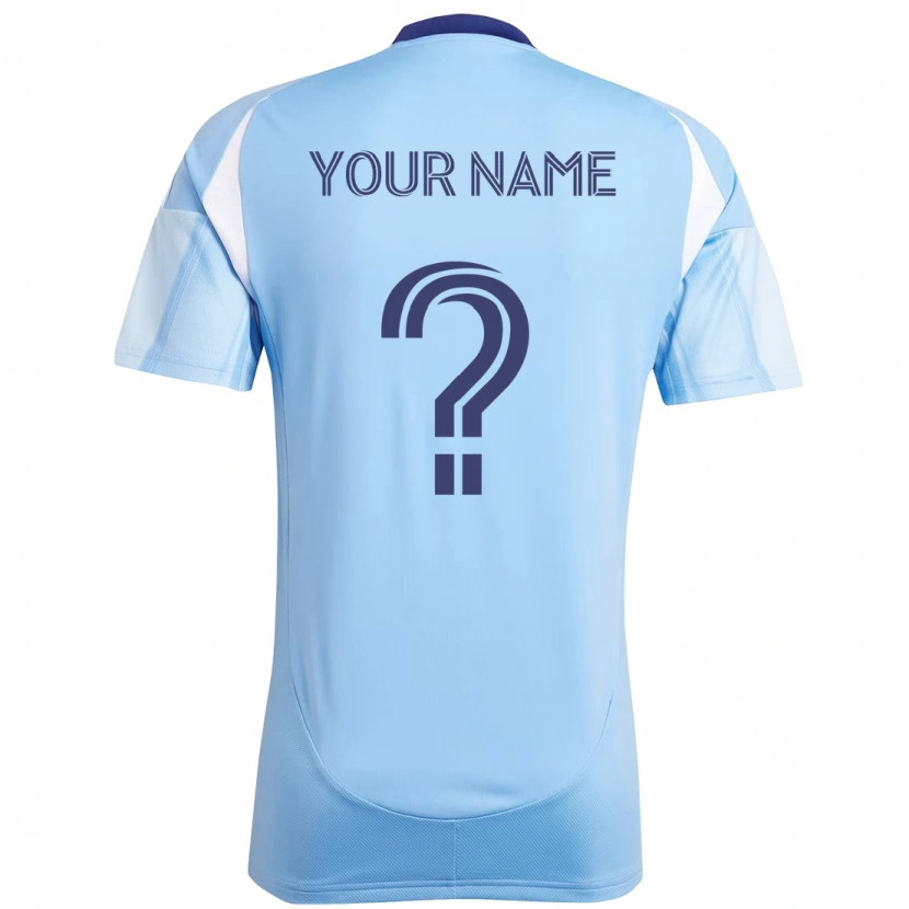 Danxen Dames Uw Naam #0 Lichtblauw Thuisshirt Thuistenue 2025/26 T-Shirt