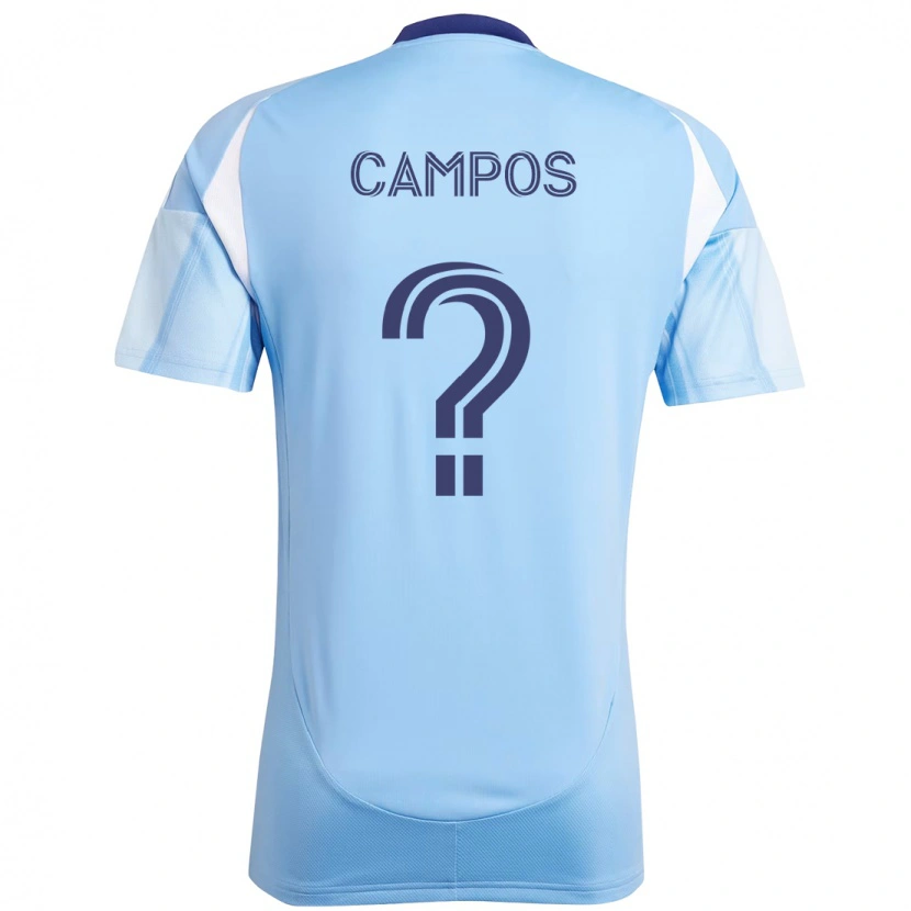 Danxen Dames Adonis Campos #0 Lichtblauw Thuisshirt Thuistenue 2025/26 T-Shirt