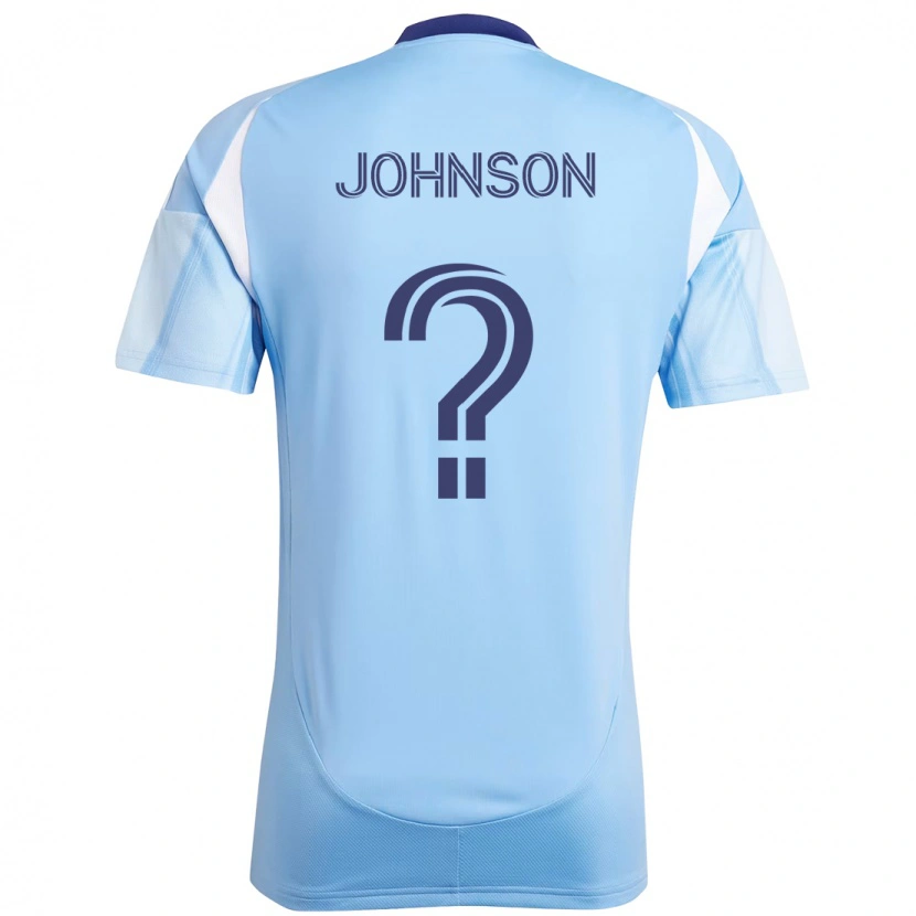 Danxen Dames Jabar Johnson #0 Lichtblauw Thuisshirt Thuistenue 2025/26 T-Shirt