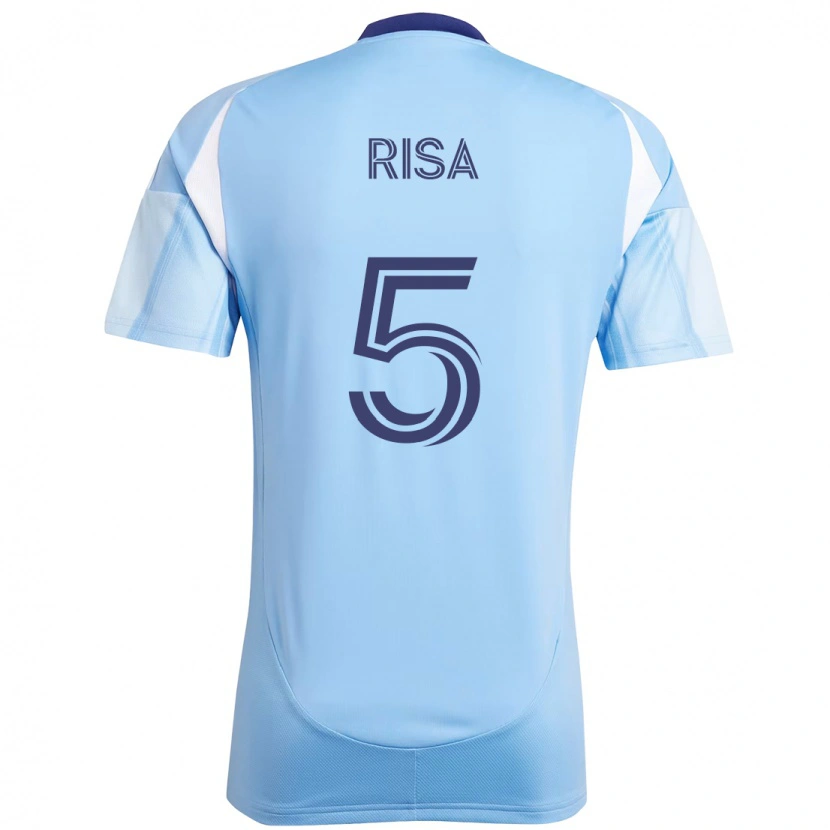 Danxen Dames Birk Risa #5 Lichtblauw Thuisshirt Thuistenue 2025/26 T-Shirt