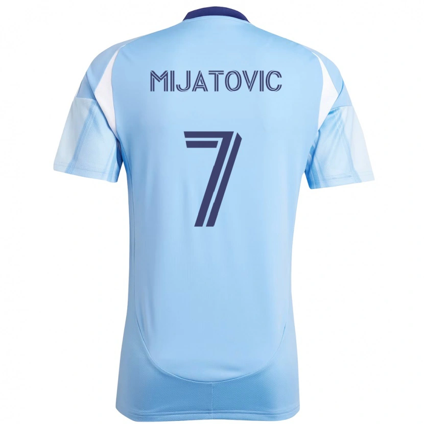 Danxen Dames Jovan Mijatovic #7 Lichtblauw Thuisshirt Thuistenue 2025/26 T-Shirt