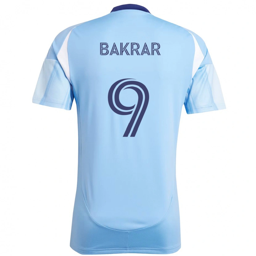 Danxen Dames Monsef Bakrar #9 Lichtblauw Thuisshirt Thuistenue 2025/26 T-Shirt
