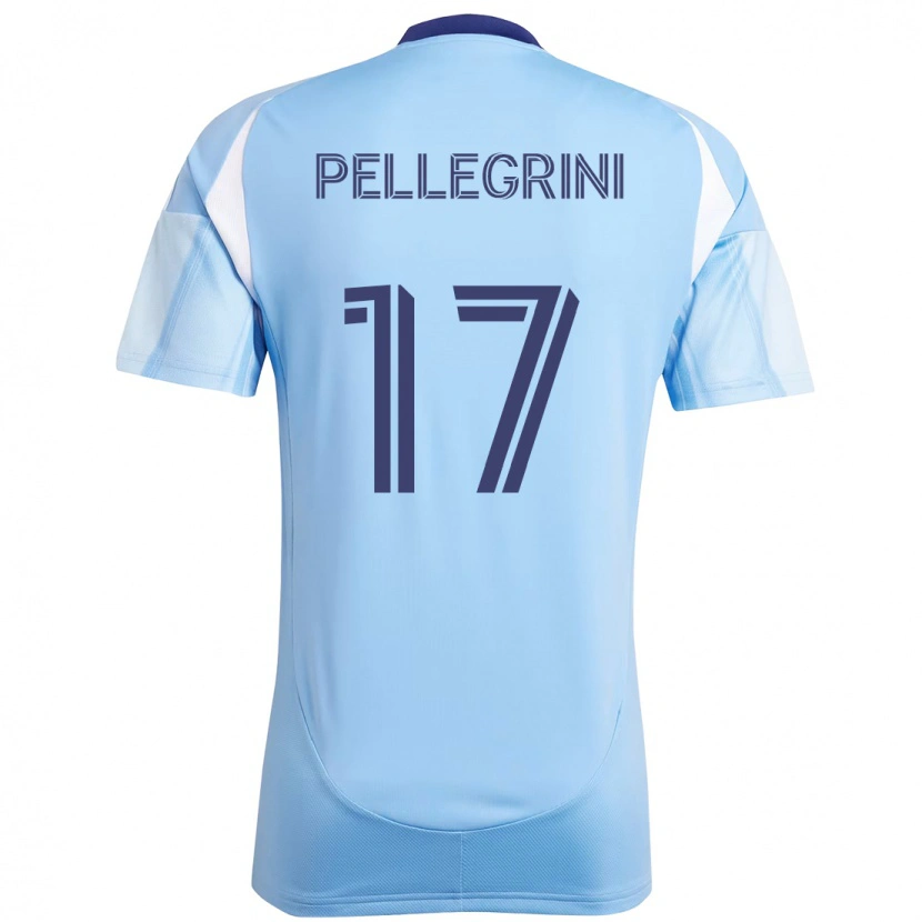 Danxen Dames Matías Pellegrini #17 Lichtblauw Thuisshirt Thuistenue 2025/26 T-Shirt