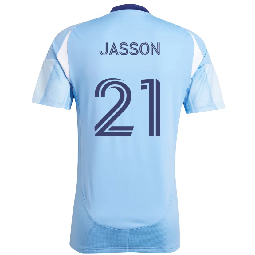 Danxen Dames Andres Jasson #21 Lichtblauw Thuisshirt Thuistenue 2025/26 T-Shirt