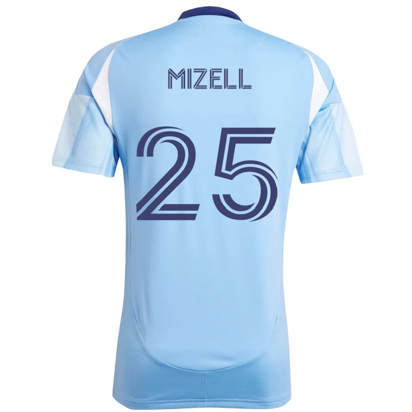 Danxen Dames Cody Mizell #25 Lichtblauw Thuisshirt Thuistenue 2025/26 T-Shirt