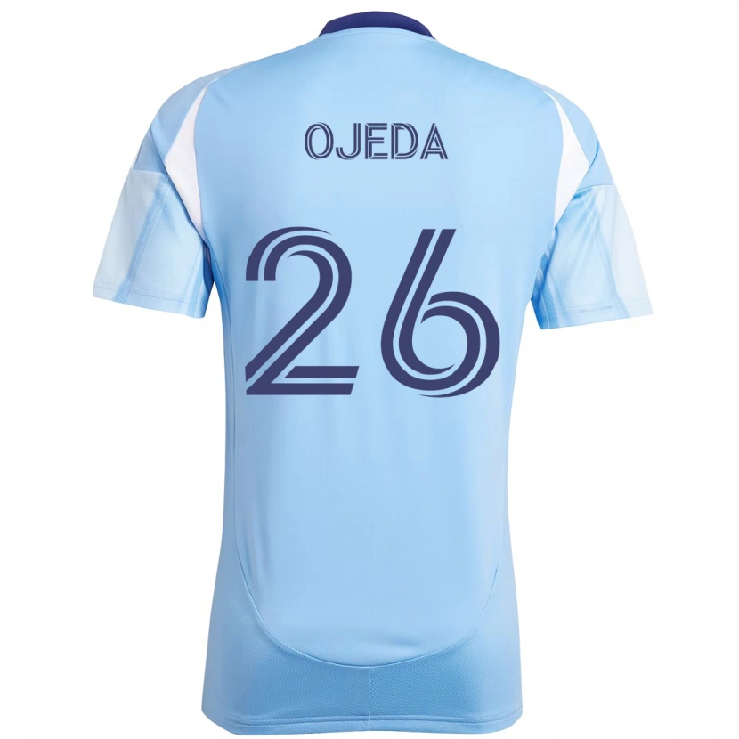 Danxen Dames Agustín Ojeda #26 Lichtblauw Thuisshirt Thuistenue 2025/26 T-Shirt