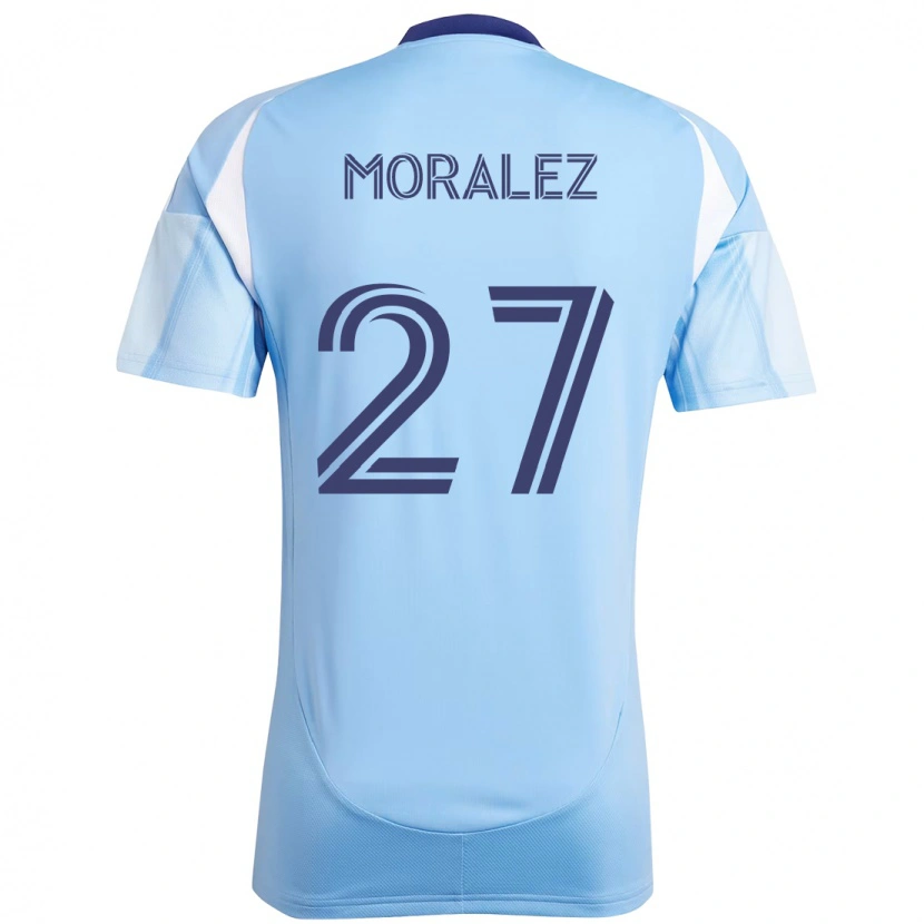 Danxen Dames Maxi Moralez #27 Lichtblauw Thuisshirt Thuistenue 2025/26 T-Shirt