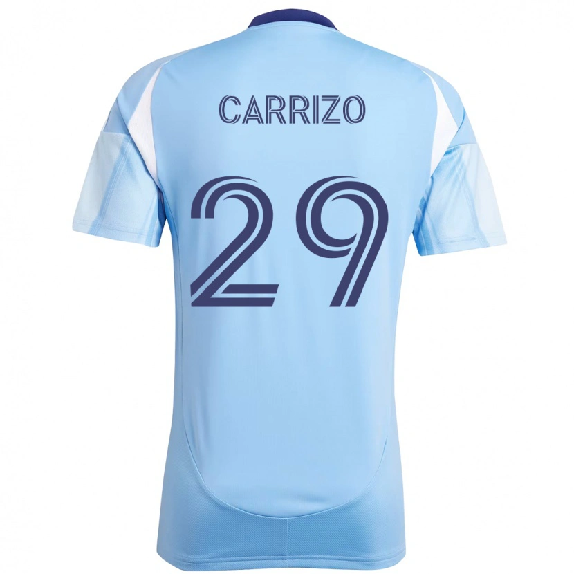 Danxen Dames Máximo Carrizo #29 Lichtblauw Thuisshirt Thuistenue 2025/26 T-Shirt