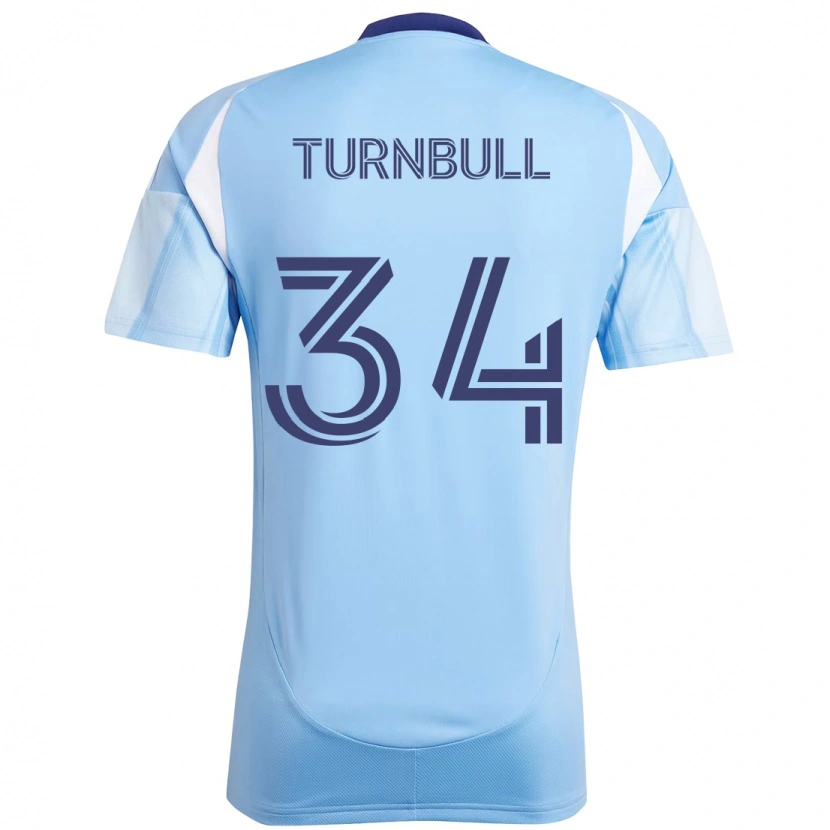Danxen Dames Stephen Turnbull #34 Lichtblauw Thuisshirt Thuistenue 2025/26 T-Shirt
