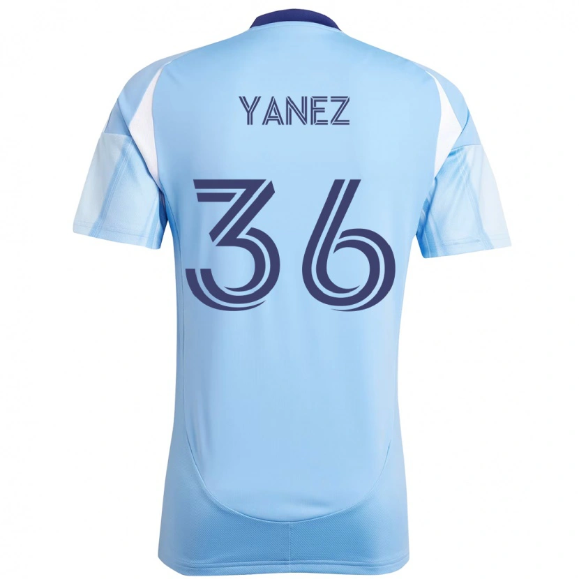 Danxen Dames Zidane Yañez #36 Lichtblauw Thuisshirt Thuistenue 2025/26 T-Shirt