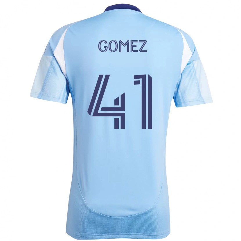 Danxen Dames Julián Gómez #41 Lichtblauw Thuisshirt Thuistenue 2025/26 T-Shirt