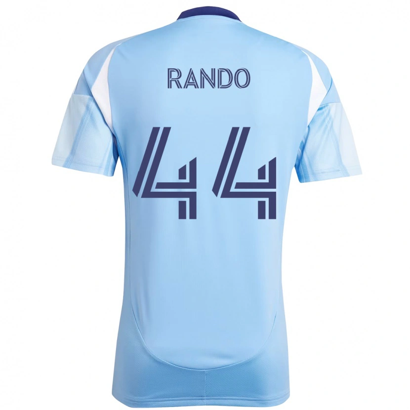 Danxen Dames Alex Rando #44 Lichtblauw Thuisshirt Thuistenue 2025/26 T-Shirt
