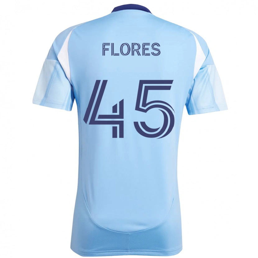 Danxen Dames Brian Flores #45 Lichtblauw Thuisshirt Thuistenue 2025/26 T-Shirt
