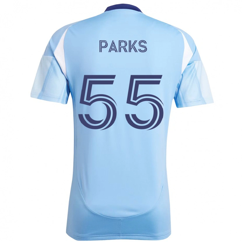 Danxen Dames Keaton Parks #55 Lichtblauw Thuisshirt Thuistenue 2025/26 T-Shirt