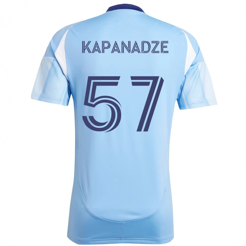 Danxen Dames Nicholas Kapanadze #57 Lichtblauw Thuisshirt Thuistenue 2025/26 T-Shirt