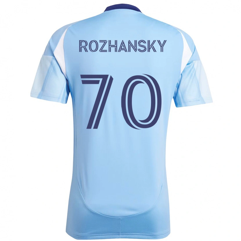Danxen Dames Jake Rozhansky #70 Lichtblauw Thuisshirt Thuistenue 2025/26 T-Shirt