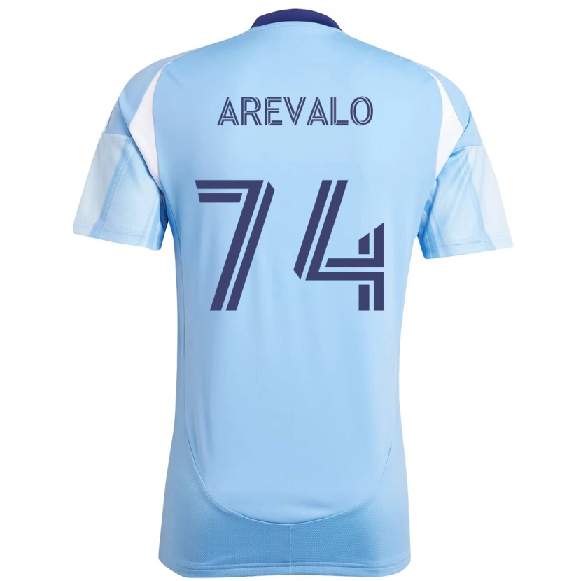 Danxen Dames Ronny Arévalo #74 Lichtblauw Thuisshirt Thuistenue 2025/26 T-Shirt