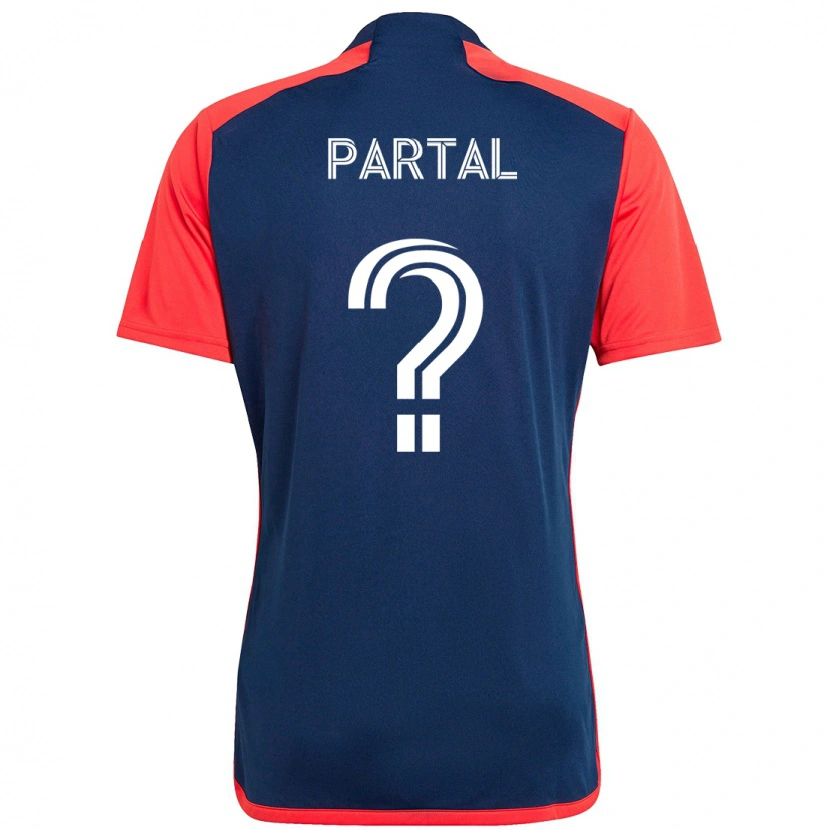 Danxen Dames Joshua Partal #0 Blauw Rood Thuisshirt Thuistenue 2025/26 T-Shirt