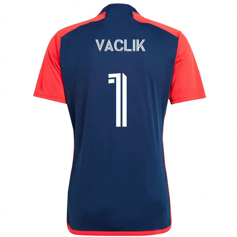 Danxen Dames Tomas Vaclik #1 Blauw Rood Thuisshirt Thuistenue 2025/26 T-Shirt