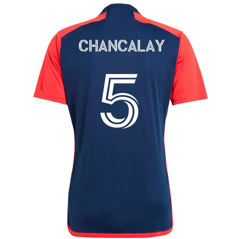Danxen Dames Tomás Chancalay #5 Blauw Rood Thuisshirt Thuistenue 2025/26 T-Shirt