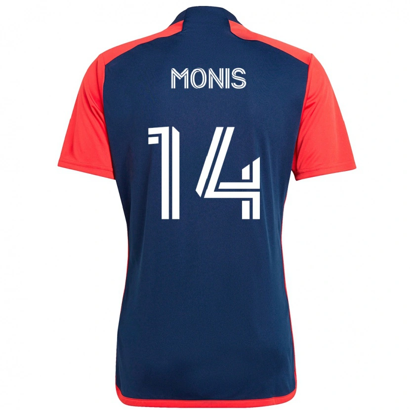 Danxen Dames Alex Monis #14 Blauw Rood Thuisshirt Thuistenue 2025/26 T-Shirt