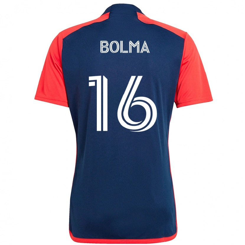 Danxen Dames Josh Bolma #16 Blauw Rood Thuisshirt Thuistenue 2025/26 T-Shirt