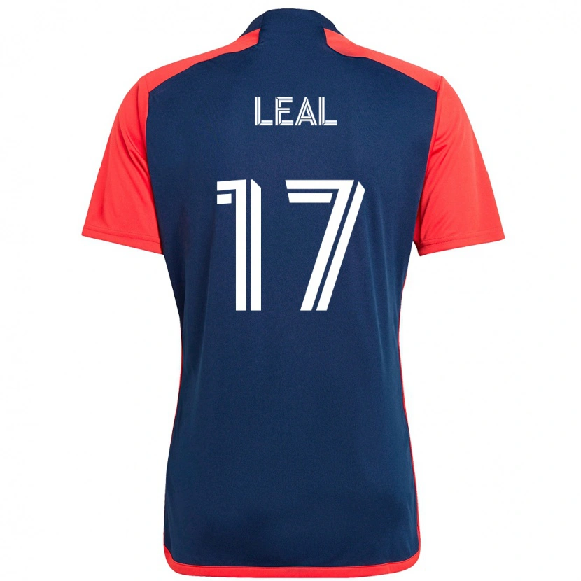 Danxen Dames Patrick Leal #17 Blauw Rood Thuisshirt Thuistenue 2025/26 T-Shirt
