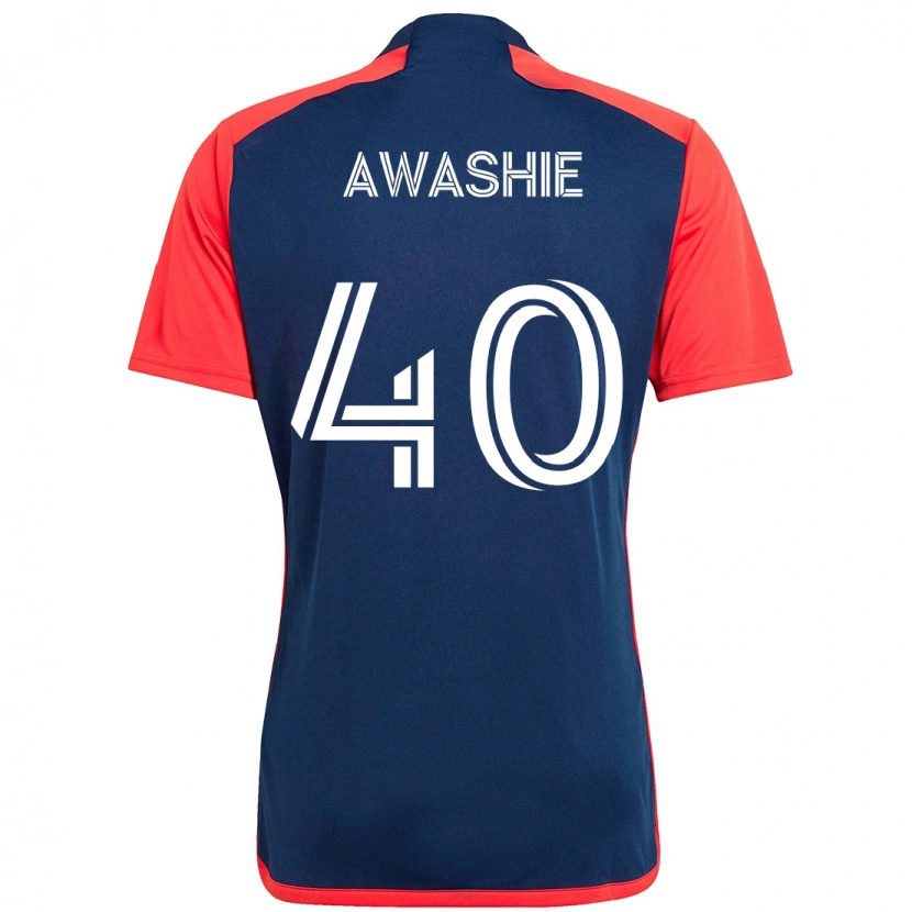 Danxen Dames Ben Awashie #40 Blauw Rood Thuisshirt Thuistenue 2025/26 T-Shirt